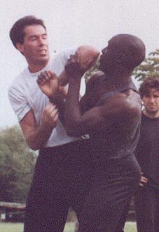 Wing Chun Master Eric Wilson and James Sinclair double Chi Sau circa 1992