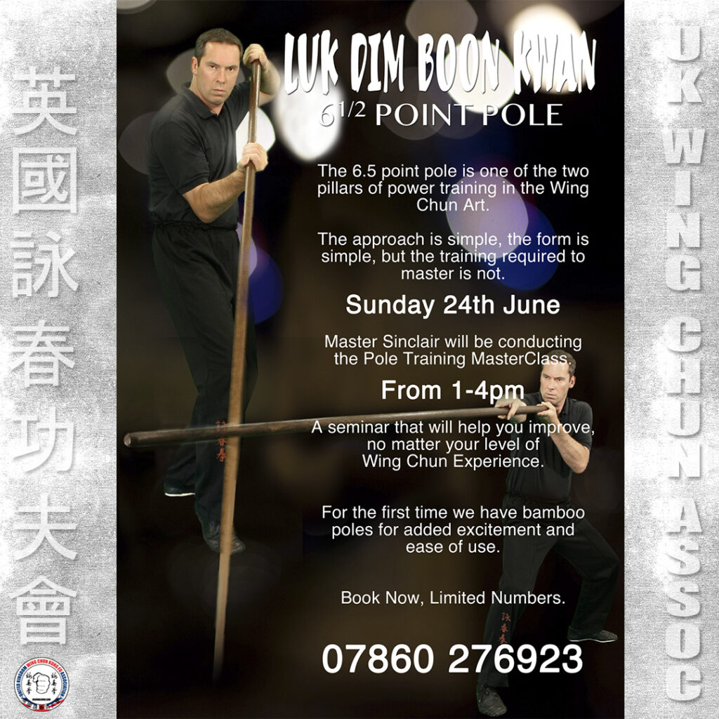 Wing Chun Training MasterClasses are held by James Sinclair annually.