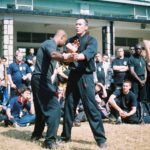 James Sinclair teaching in Hong Kong to a large outdoor audience at the 2nd World VTAA Conference. He was assisted by Master Mark Phillips of the London Wing Chun Academy. 2005