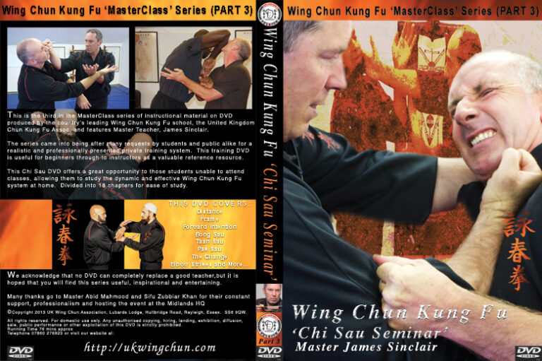 Wing Chun Chi Sau DVD Cover. This extensive look into this fascinating part of the Art is a very worthwhile investment.