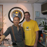 James Sinclair with his good friend Grandmaster Wan Kam Leung.