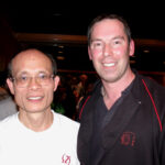 2005 Shatin, Hong kong. James Sinclair with Grandmaster ip Shun's longest studying student Ho Po Kai Sifu