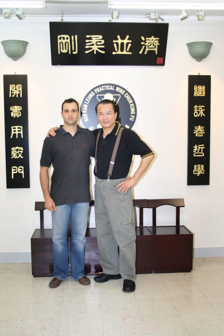 Master Nick Martin with Grandmaster Wan Kam Leung