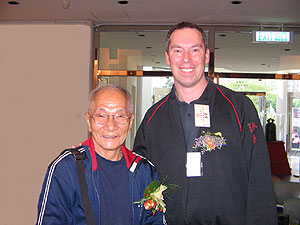 Grandmaster ip Chun and James Sinclair in 2005 at the VTAA 2nd World Conference