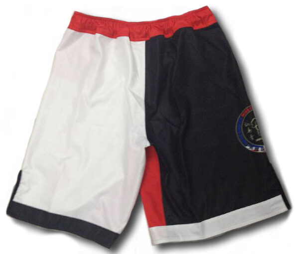 Wing Chun Shorts with hand brush caligraphy in Red and White for Instructors.