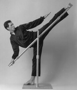 James Sinclair using the EPSOS to improve balance and hip strength
