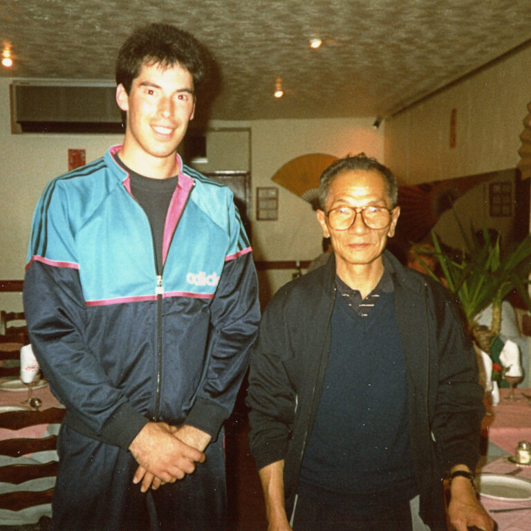 Grandmaster Ip Chun and James Sinclair were good friends and would touch hands regularly.