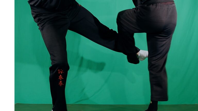 Wing Chun Chi Gerk is a great way to learn how to kick at close range.