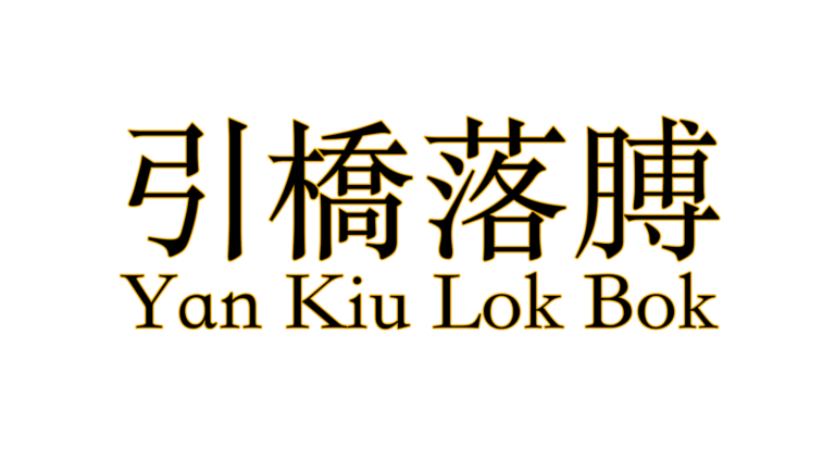 Yan Kiu Lok Bok - Guide opponents force to shoulder line