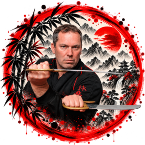 James Sinclair with the  Wing Chun Butterfly Sword